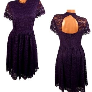 Purple lace dress